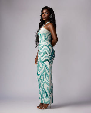 OKUN AYO - THE WATER WHIRL DRESS