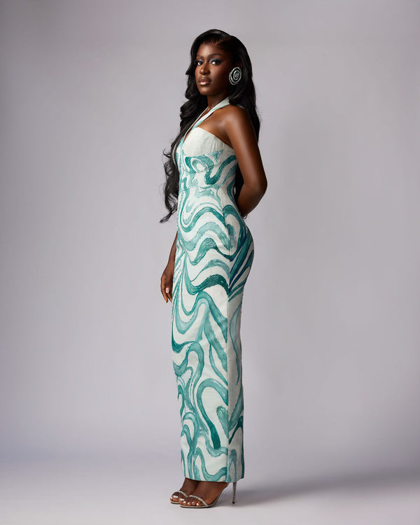 OKUN AYO - THE WATER WHIRL DRESS